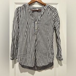 Striped cotton blouse